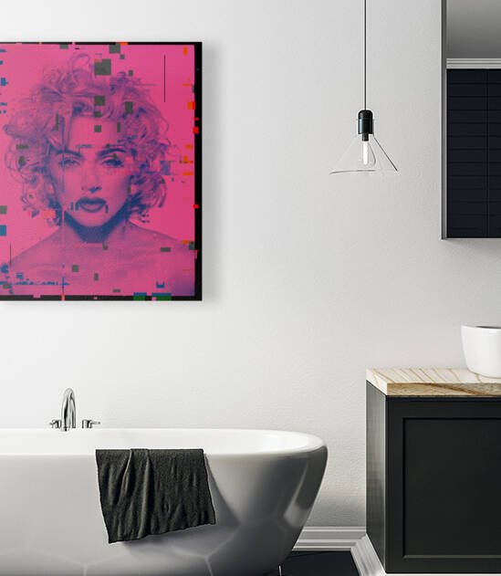 Madonna Pink Pixelated EXCLUSIVE Art by Redamber65