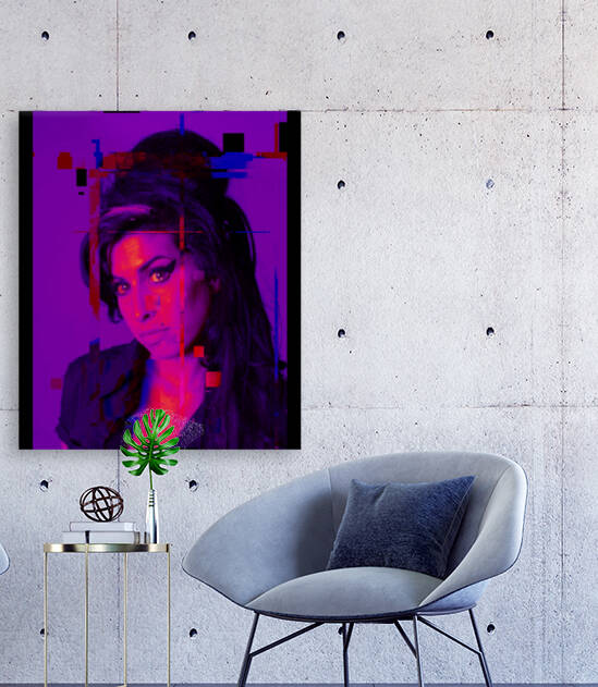 Amy Winehouse Unique Abstract Art by Redamber65