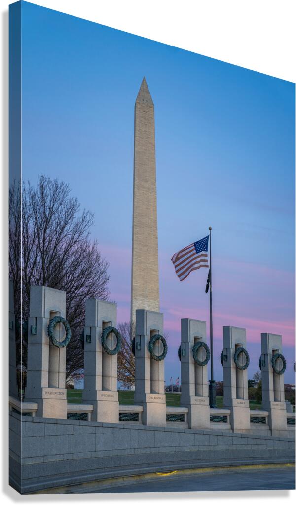 Washington Watching Over Canvas Print