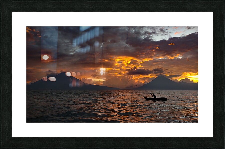 Atitlan Sunset Picture Frame Printing