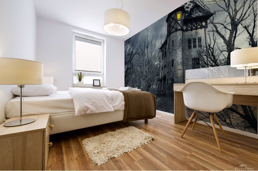 Haunted house Mural print