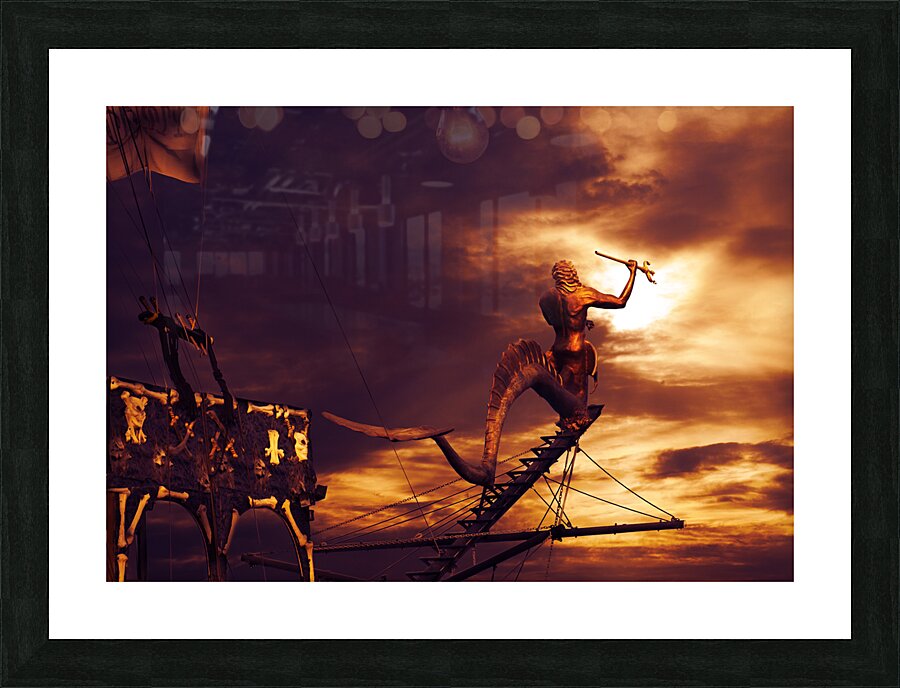 Pirate Ship Picture Frame print