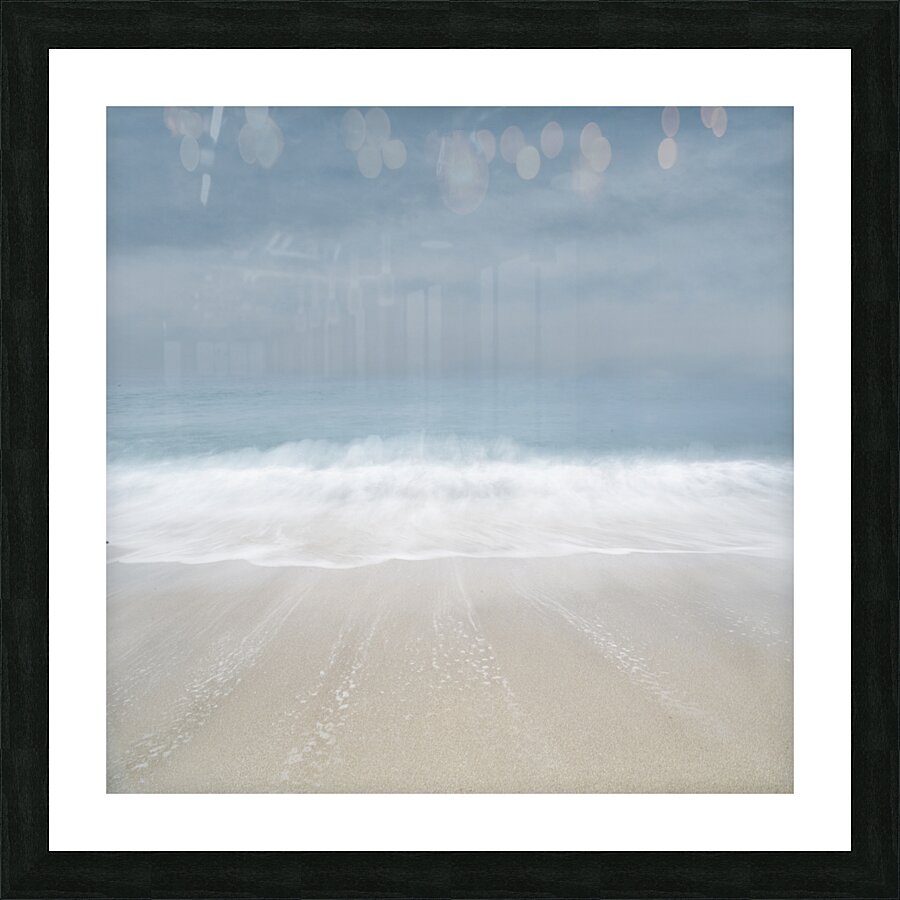 Ocean waves mist  Picture Frame print