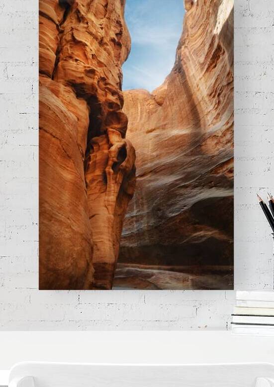 The Siq entrance to ancient town of Petra Jordan by Jelena Jovanovic Fine Art