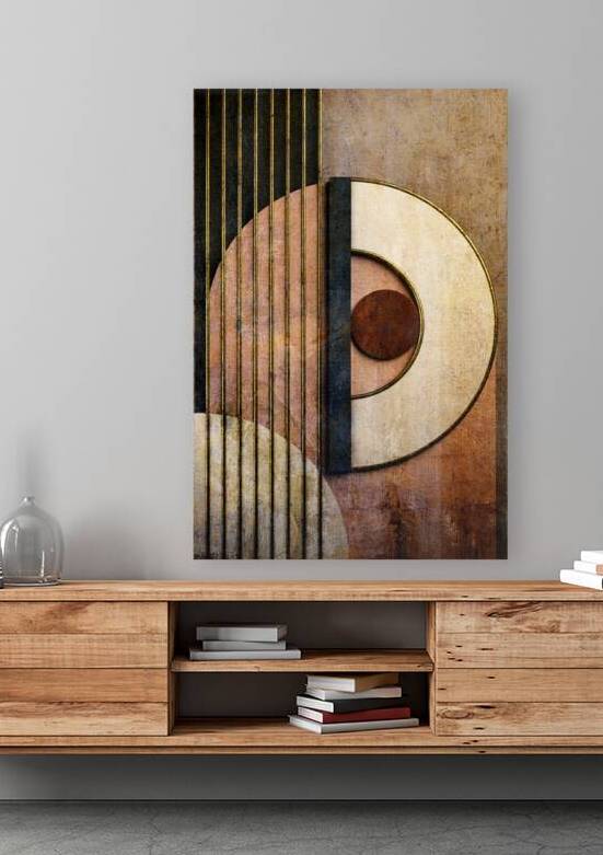 Japandi abstract geometric art 001 by Jelena Jovanovic Fine Art