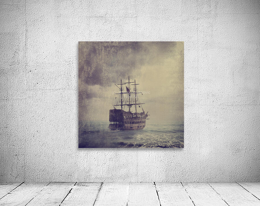 Old Pirate Ship Wall Preview