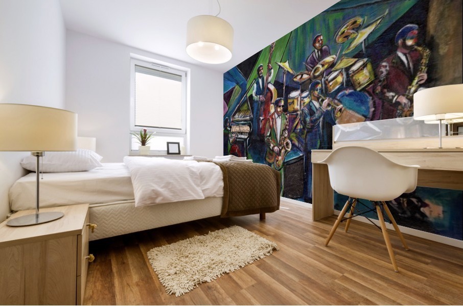 Night at Birdland Mural print