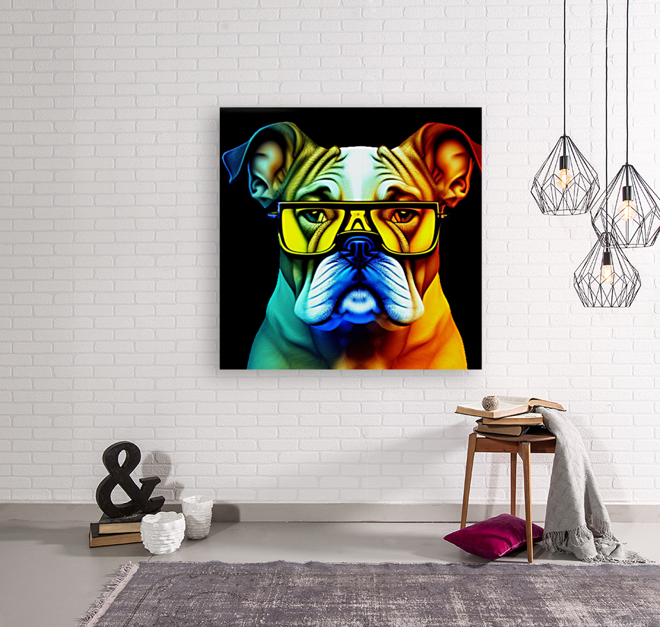 Cachorro com oculos Reproduction