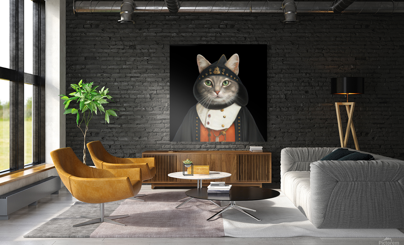 Gato com roupa medieval Reproduction