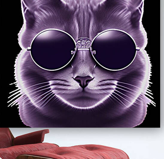 Gato morrom de oculos preto by Sonia Ribeiro