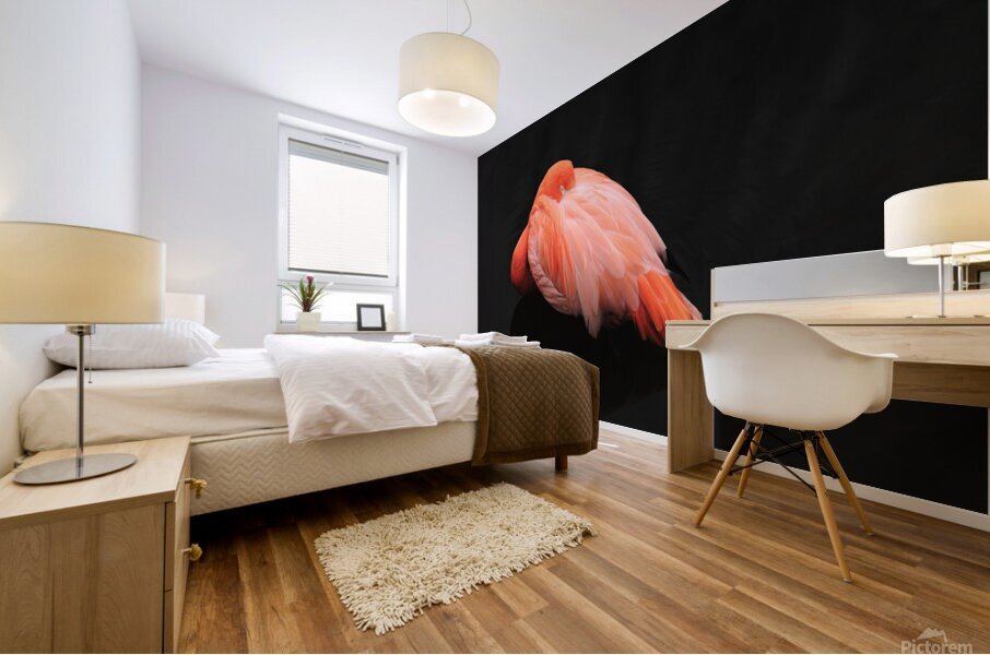 Flamant rose Mural print