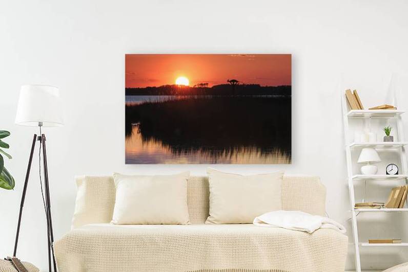 Coucher de soleil sur Back Bay National Wildlife by Alain Charest