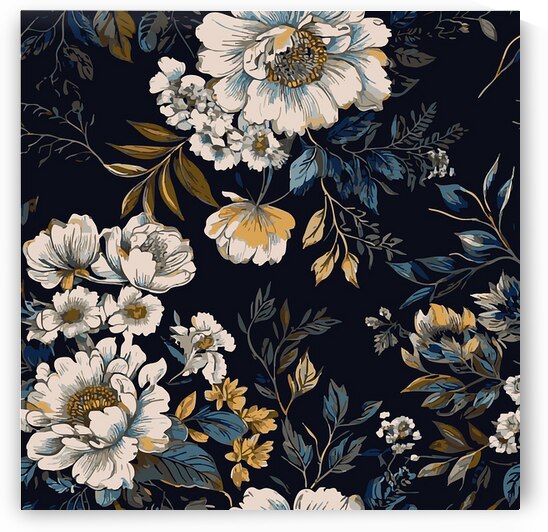 Midnight Garden Bloom by bachourashop
