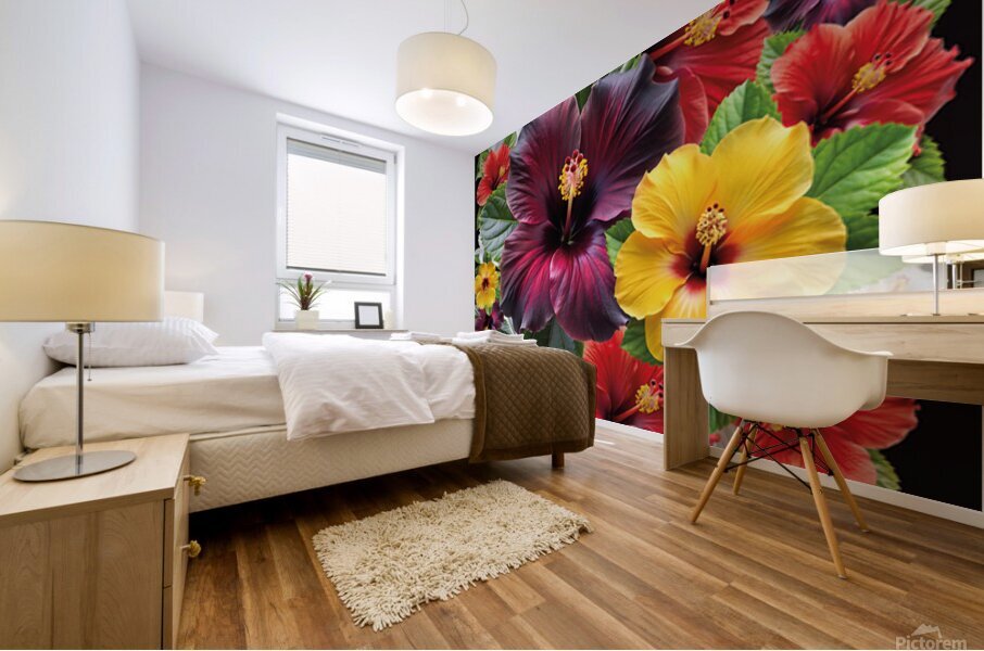 les fleures Mural print