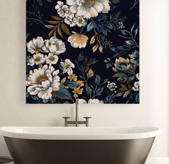 Midnight Garden Bloom by bachourashop