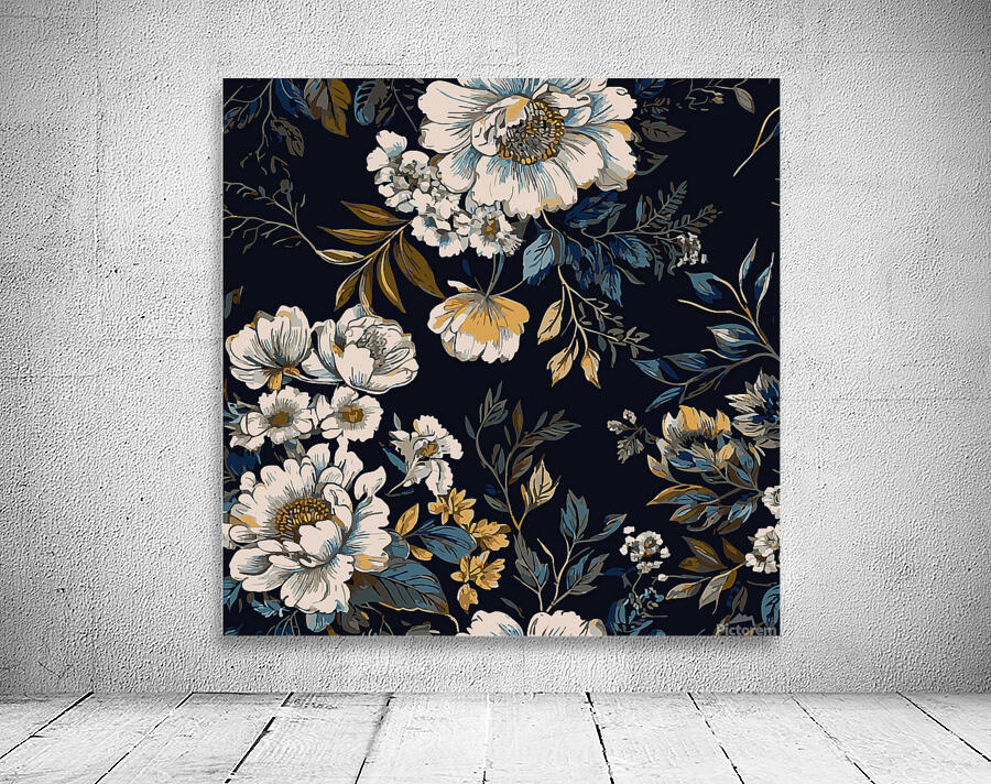 Midnight Garden Bloom Wall Preview