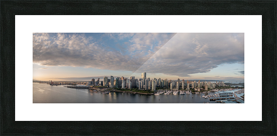 Vancouver Panorama 4 Picture Frame print