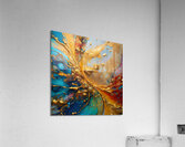 Golden Currents Acrylic Print