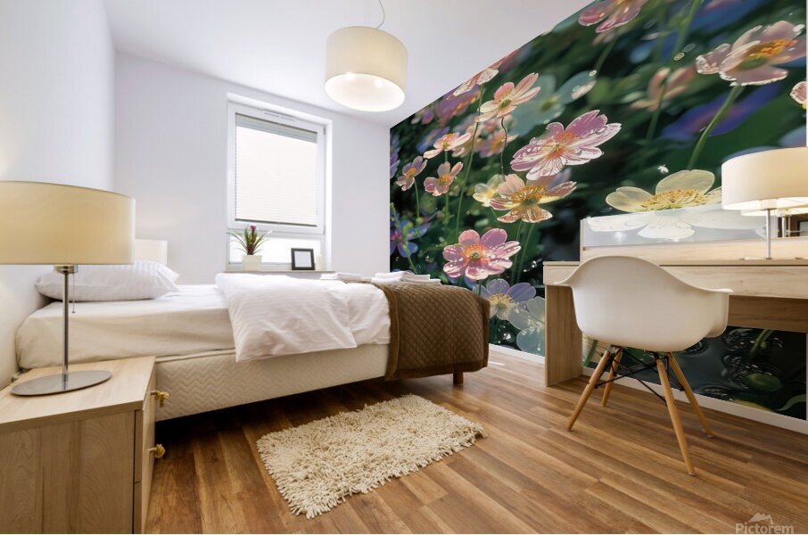 Serene Reflection Mural print