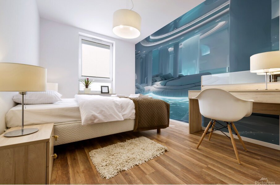 Aquatic Oasis Mural print