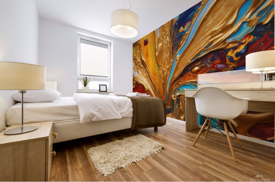 Cosmic Currents Mural print