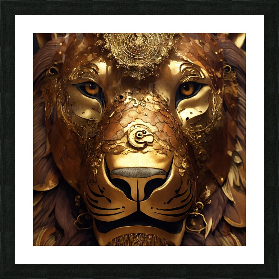 King Lion Picture Frame print