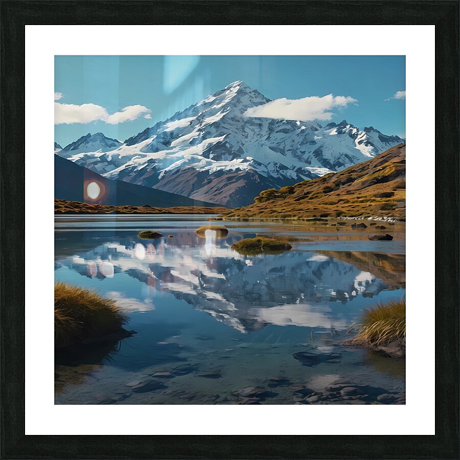 Mountain Reflection Picture Frame print