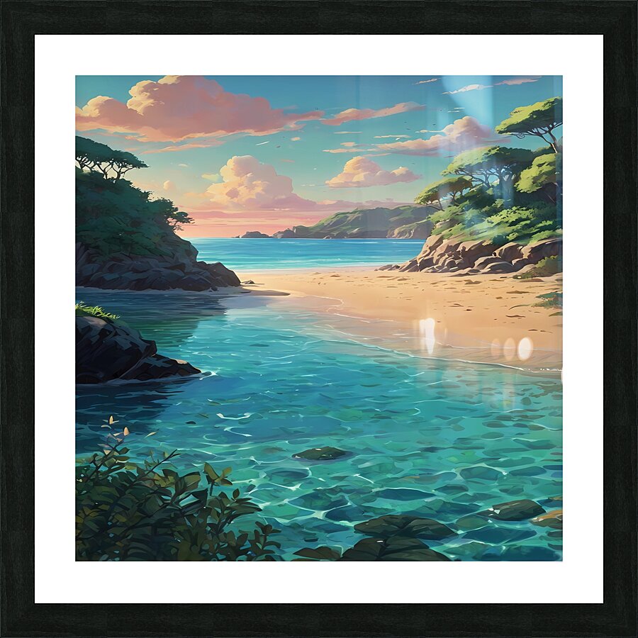 Secluded Cove Picture Frame print