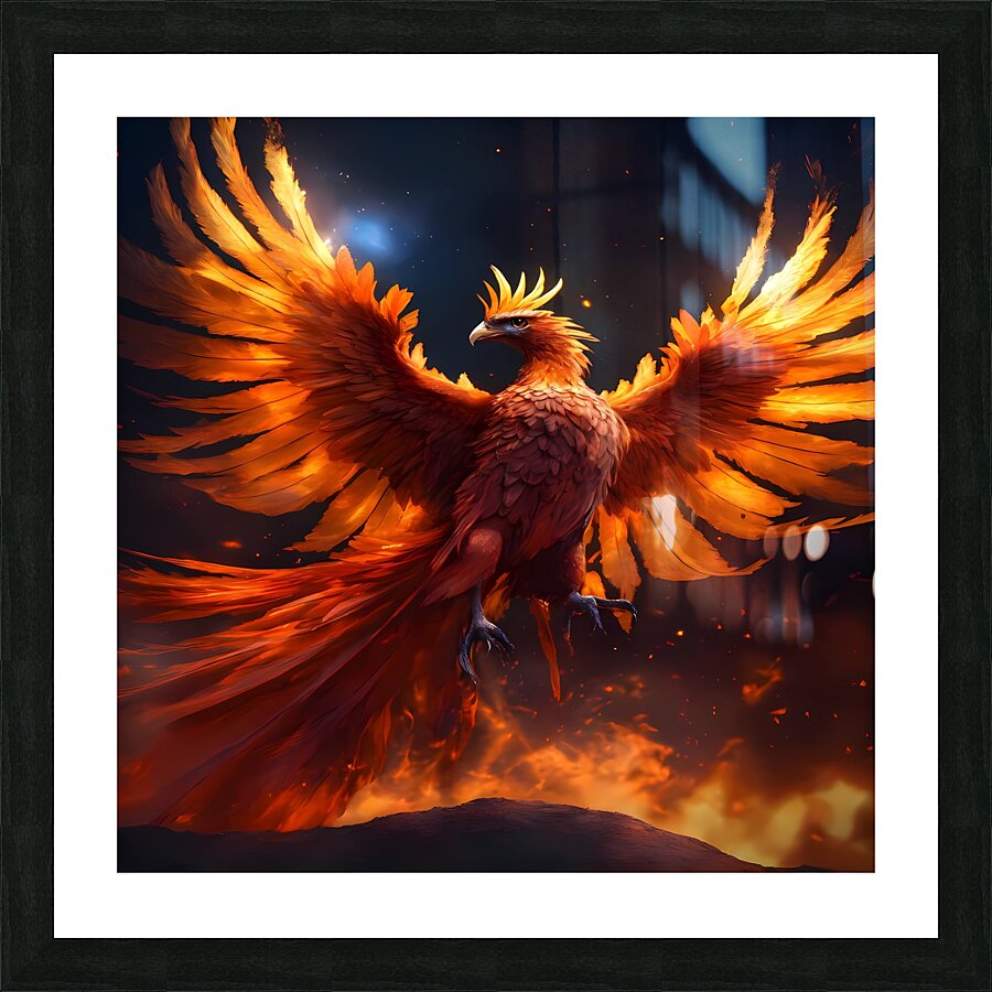 Phoenix Rising Picture Frame print