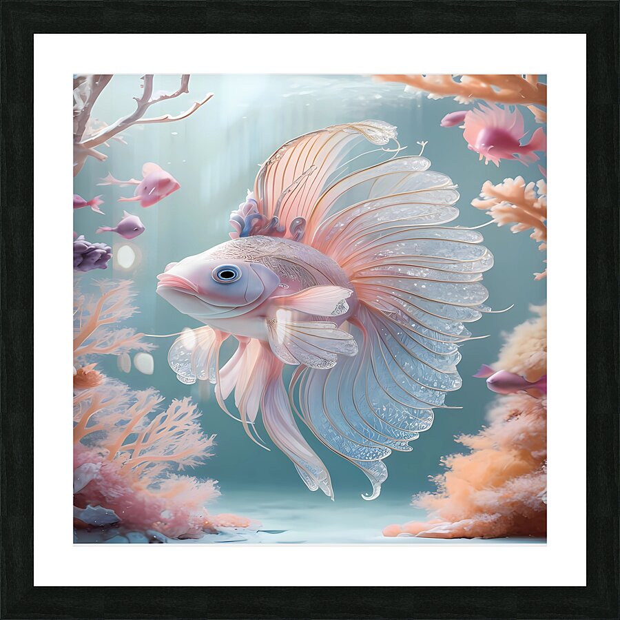 Pearlescent Betta Picture Frame print