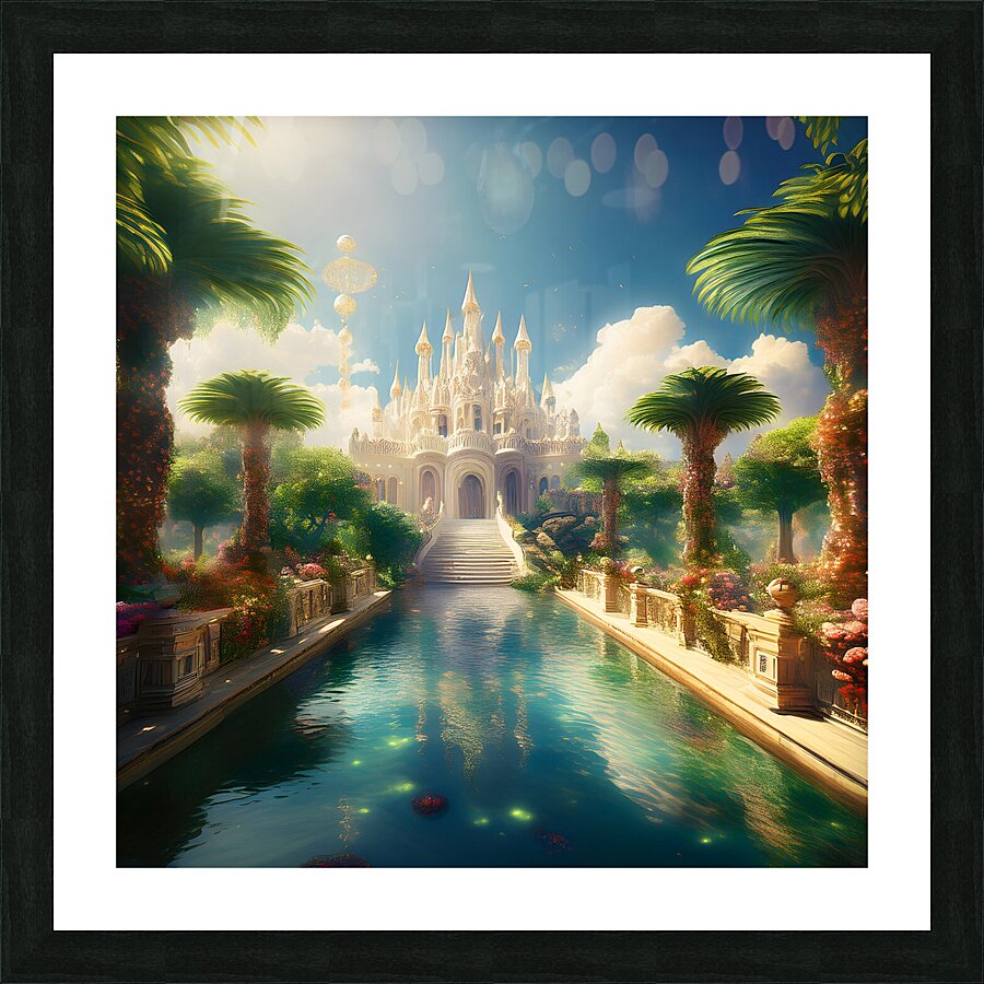 Celestial Castle Picture Frame print