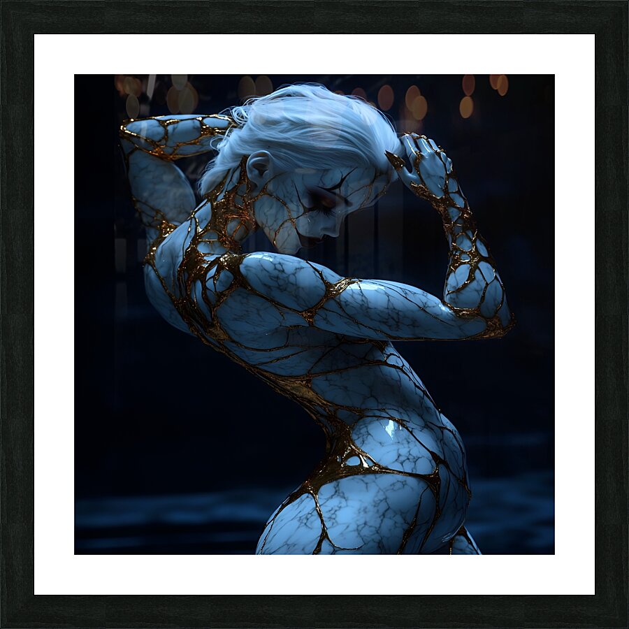 Golden Goddess Picture Frame print
