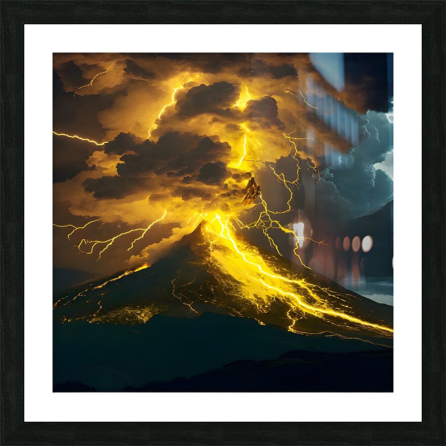 Volcanic Tempest Picture Frame print