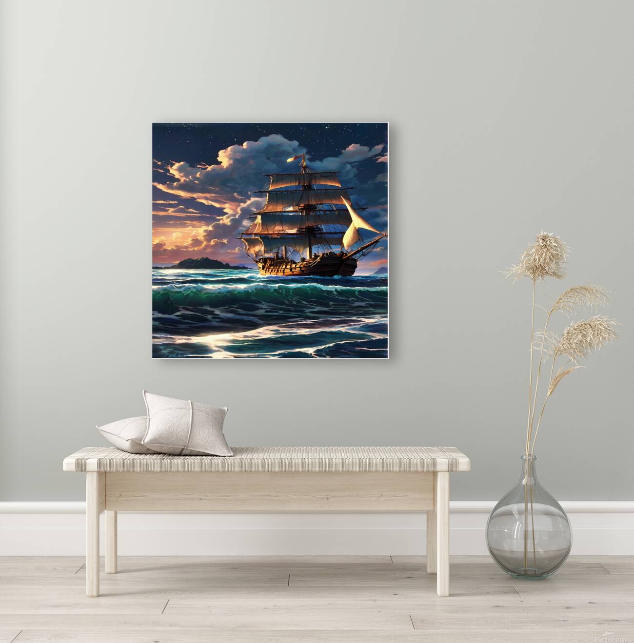 Sunset Sail Reproduction