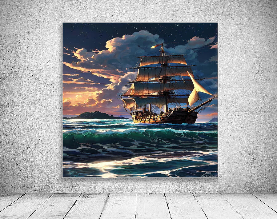 Sunset Sail Wall Preview