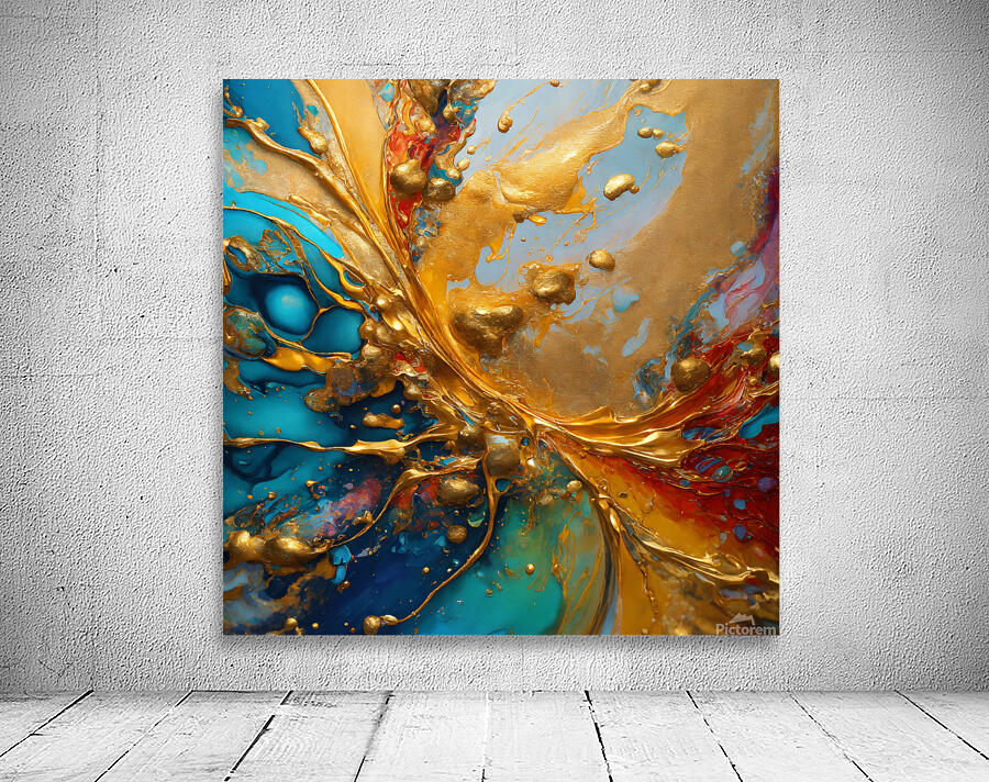 Golden Currents Wall Preview