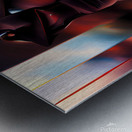 Crimson Catalyst Metal print