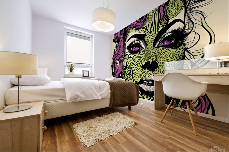 Psychedelic Metamorphosis Mural print