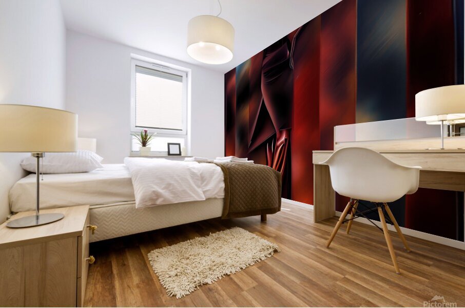 Crimson Catalyst Mural print