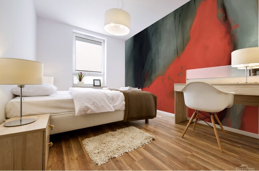 The Silence Between Shadows Mural print