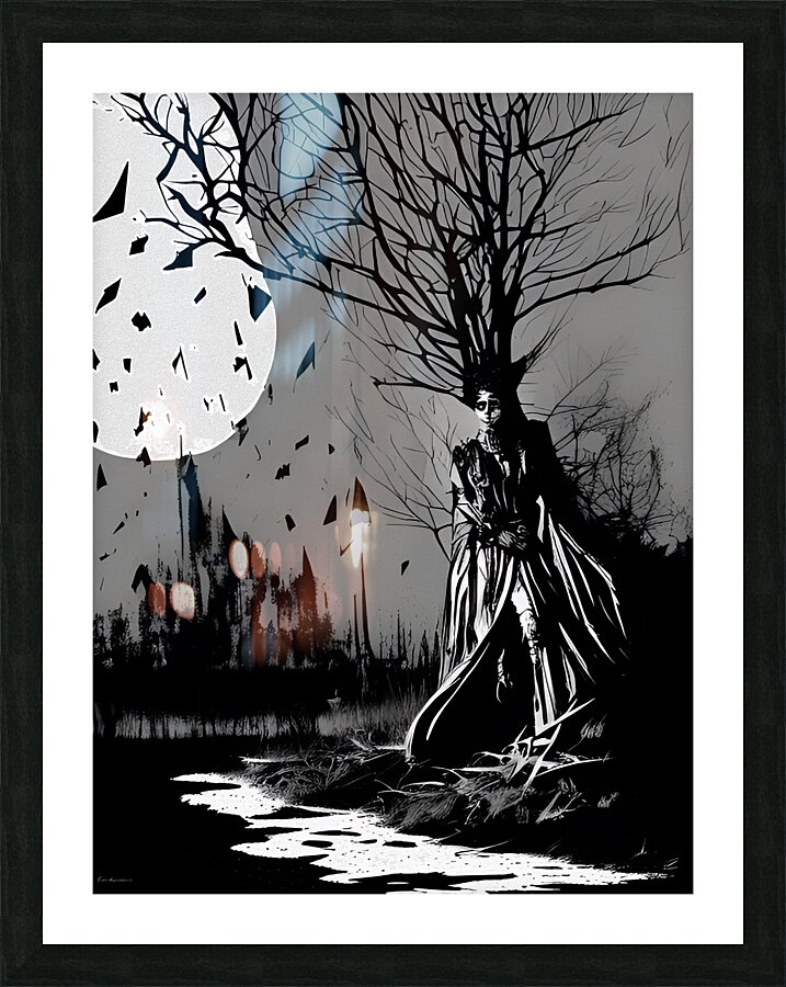 Moonlit Echoes Picture Frame print