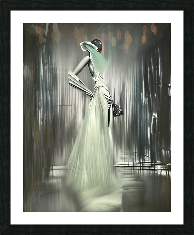 The Dance of Light and Fabric Picture Frame print