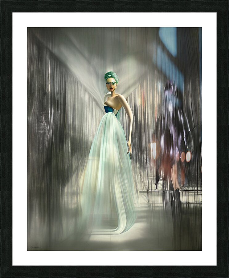 The Whisper of Silk and Steel Picture Frame print