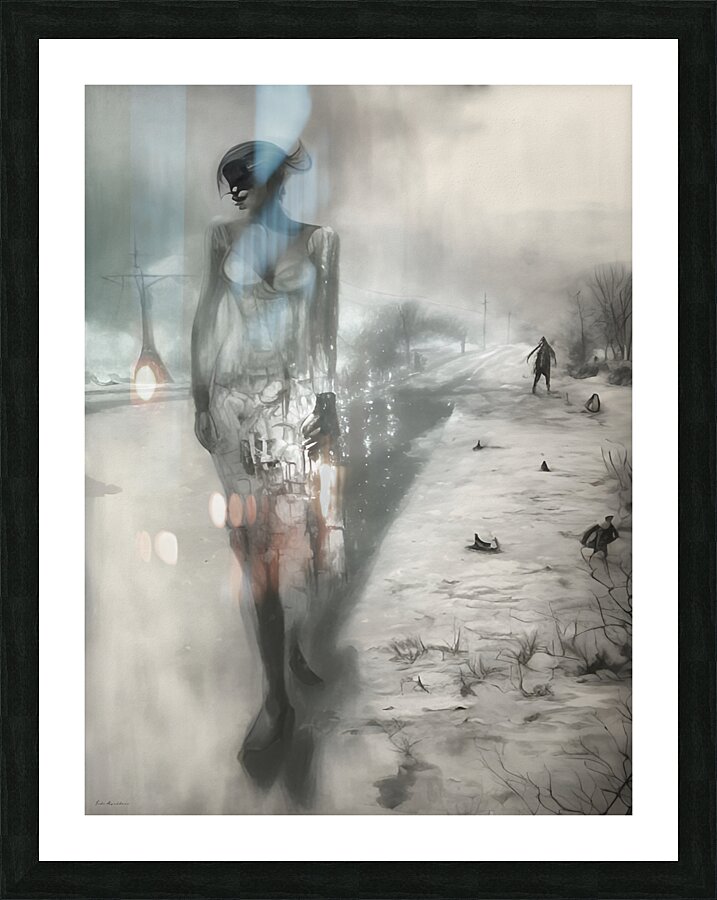 Fading Boundaries Picture Frame print