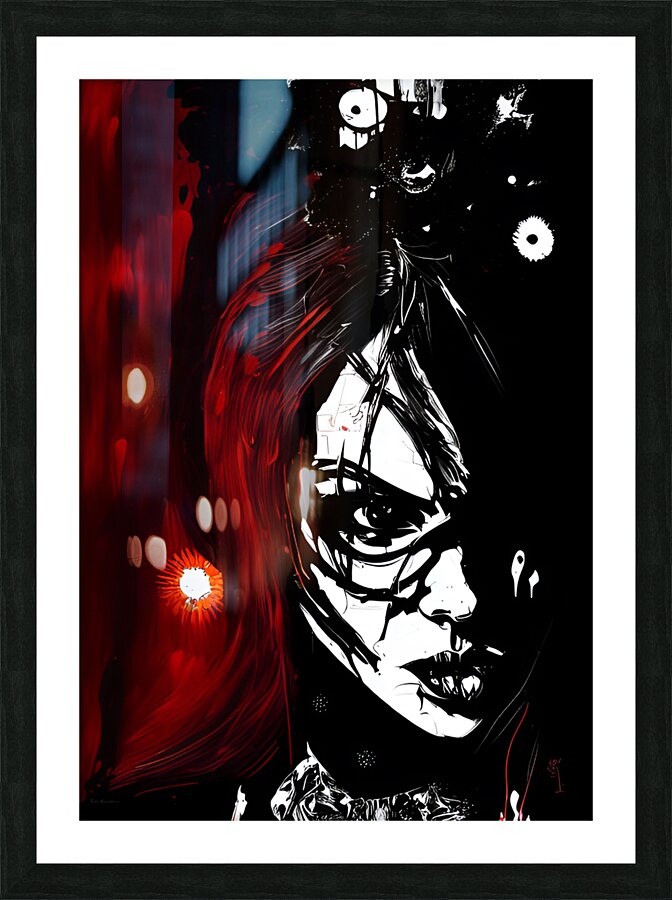 Blood & Shadow Picture Frame print