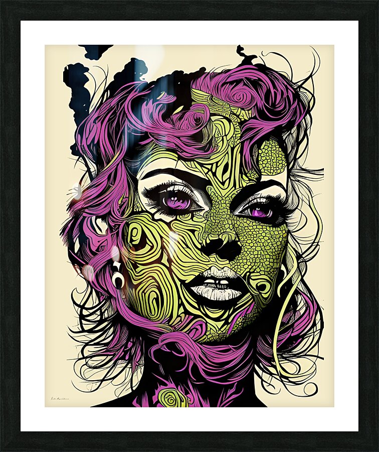 Psychedelic Metamorphosis Picture Frame print