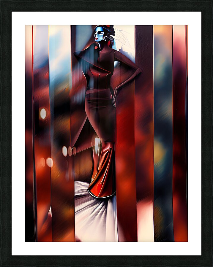 Crimson Catalyst Picture Frame print