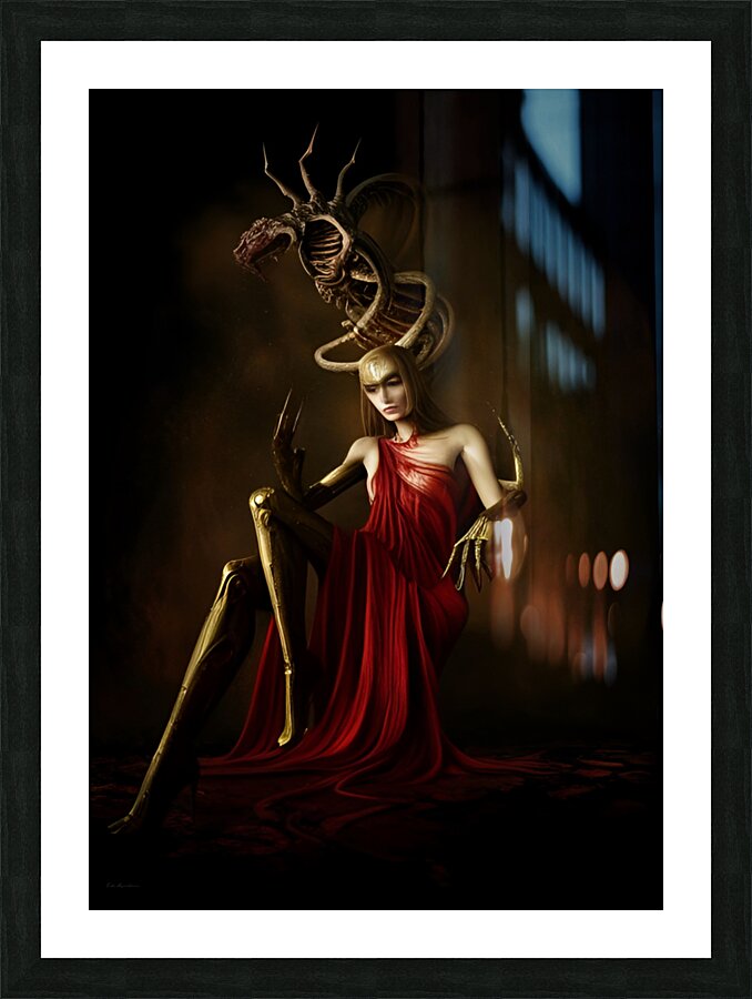 A Throne Beyond Mortality Picture Frame print