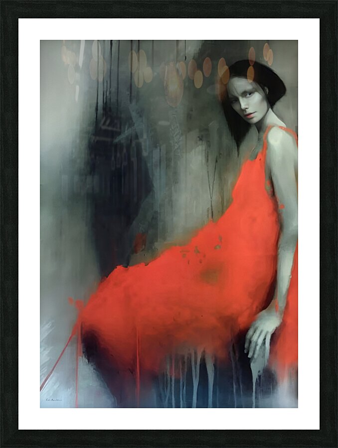 The Silence Between Shadows Picture Frame print