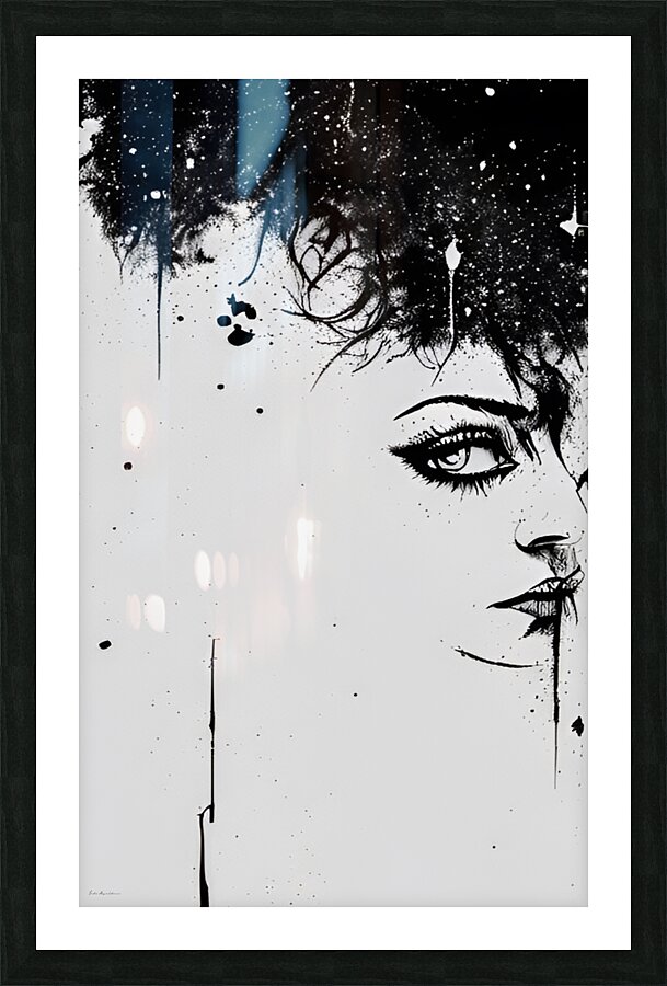 Enigmatic Gaze Picture Frame print